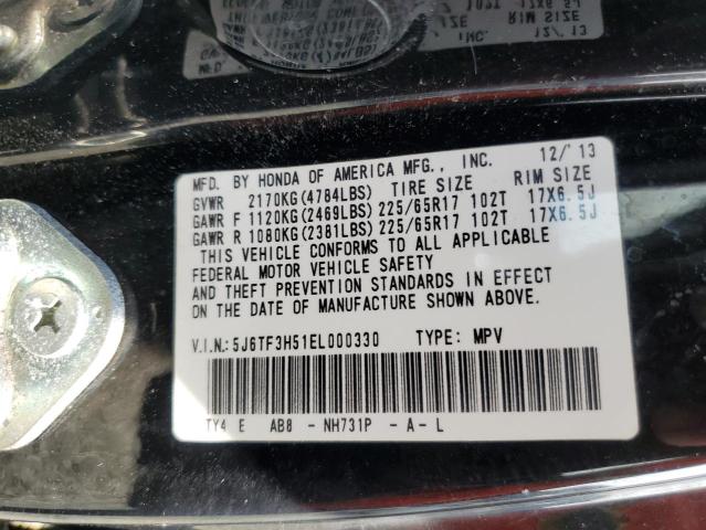 5J6TF3H51EL000330 Honda Crosstour Exl