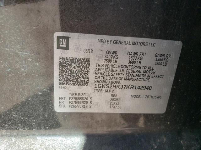 1GKS2HKJ7KR142940 GMC YUKON XL DENALI