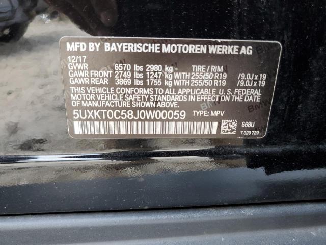 5UXKT0C58J0W00059 BMW X5 Xdr40e