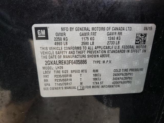 2GKALREK0F6405886 GMC Terrain Sle