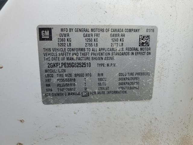 2GKFLPE35G6252510 GMC Terrain Slt