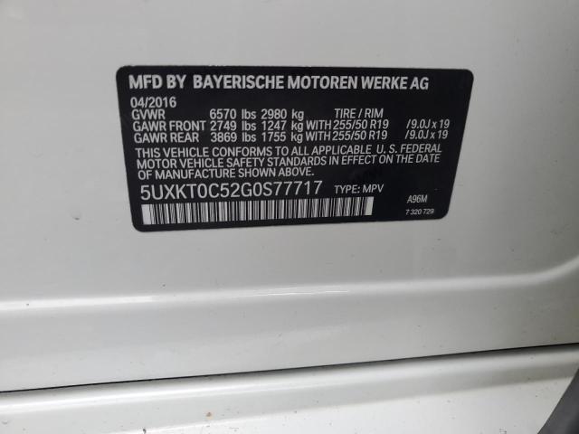 5UXKT0C52G0S77717 BMW X5 Xdr40e