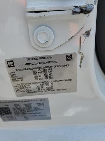 3GTUUDEDXNG672501 GMC Sierra K1500 Slt