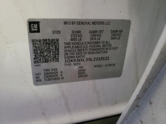 1GKKNXLS9LZ218121 GMC Acadia Denali