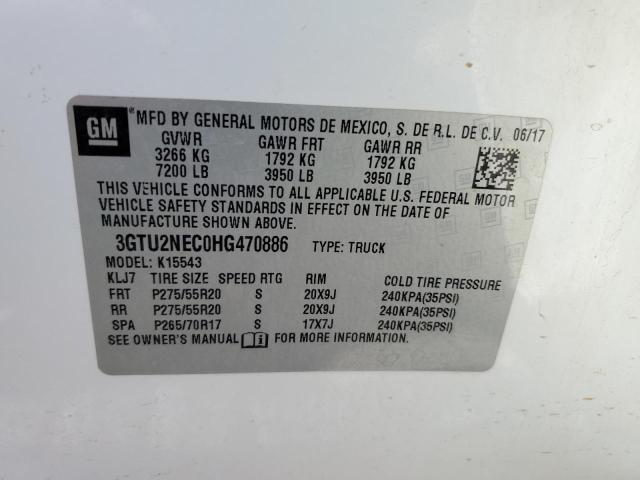 3GTU2NEC0HG470886 GMC Sierra K1500 Slt