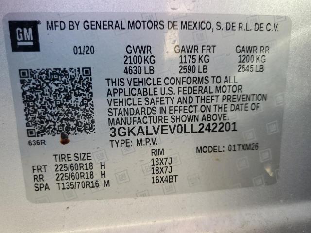 3GKALVEV0LL242201 GMC Terrain Slt