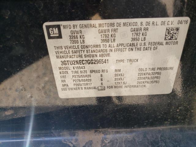3GTU2NEC7GG296541 GMC Sierra K1500 Slt
