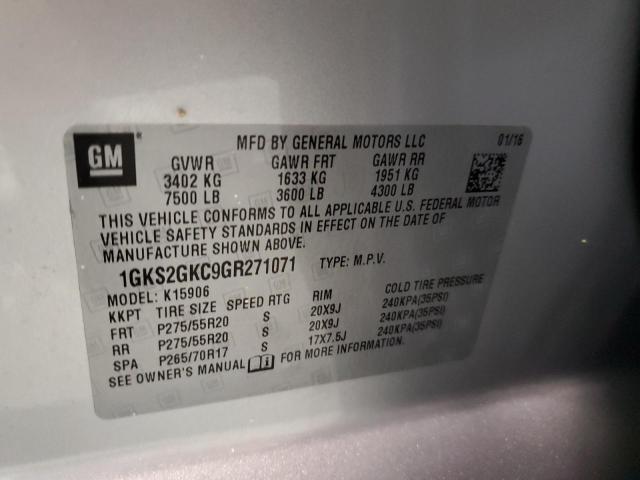 1GKS2GKC9GR271071 GMC Yukon Xl K1500 Slt