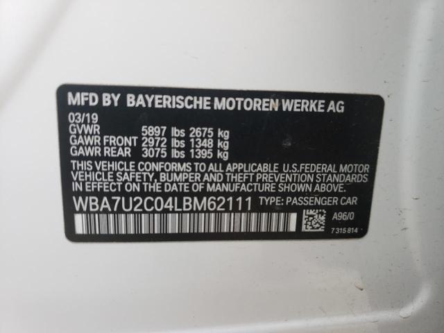 WBA7U2C04LBM62111 BMW 750 Xi