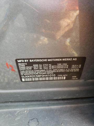5UXKR2C58F0H41010 BMW X5 Sdrive35i