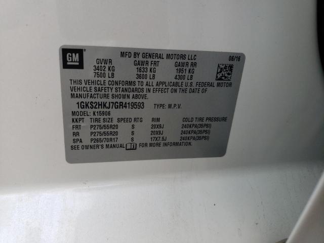 1GKS2HKJ7GR419593 GMC YUKON XL DENALI
