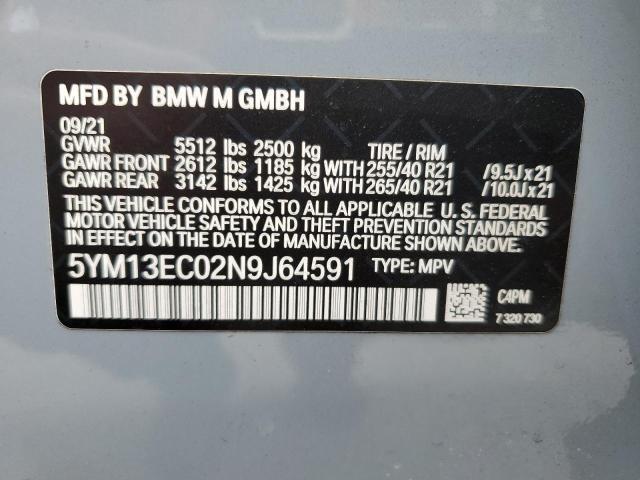 5YM13EC02N9J64591 BMW X3 M