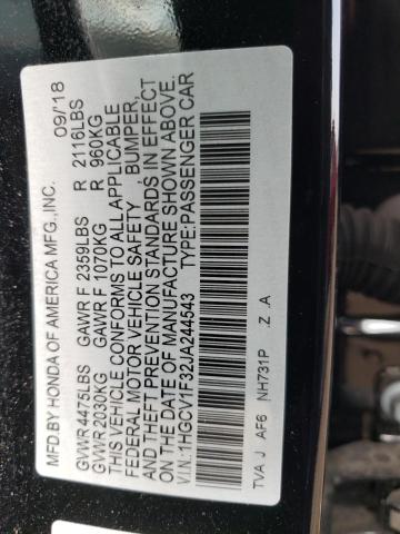 1HGCV1F32JA244543 Honda Accord Sport