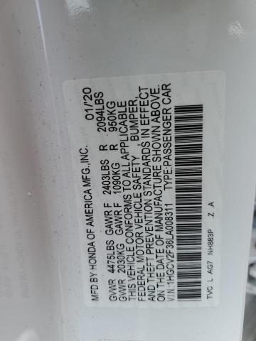 1HGCV2F36LA008311 Honda Accord Sport