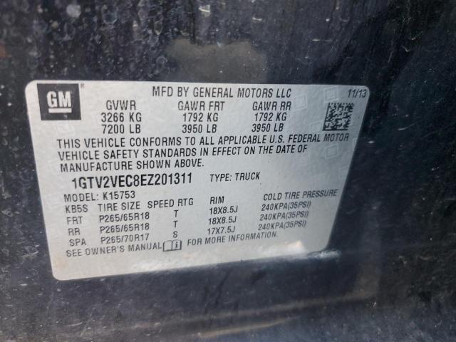 1GTV2VEC8EZ201311 GMC Sierra K1500 Slt