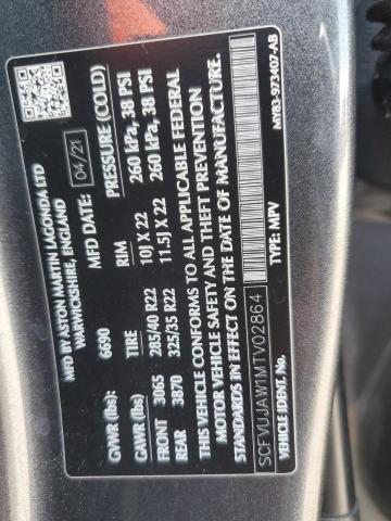 SCFVUJAW1MTV02864 Aston Martin DBX