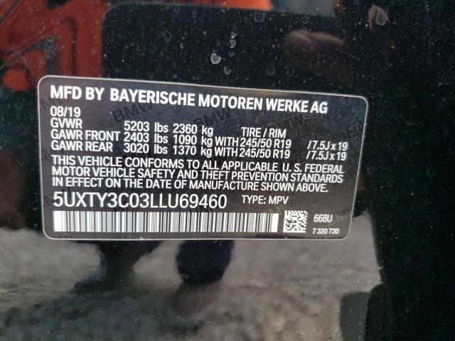 5UXTY3C03LLU69460 BMW X3 Sdrive30i