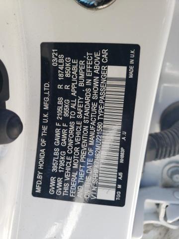 SHHFK7H62MU221580 Honda CIVIC EX