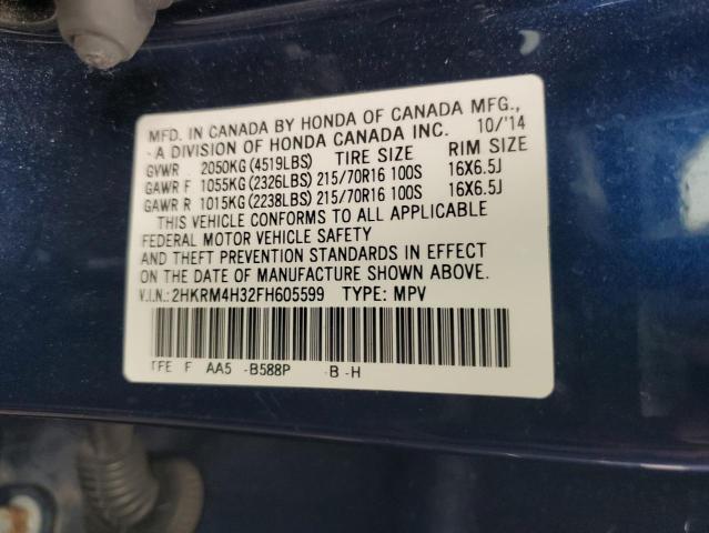 2HKRM4H32FH605599 Honda CR-V LX