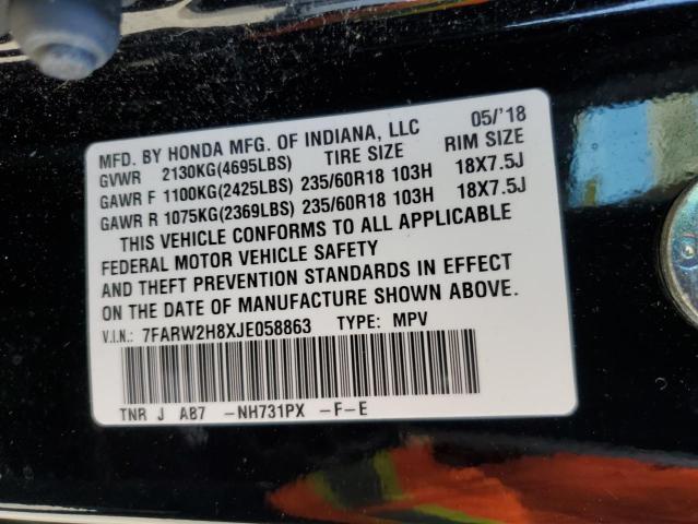 7FARW2H8XJE058863 Honda CR-V EXL