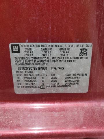 3GTU2VEC7EG194900 GMC Sierra K1500 Slt