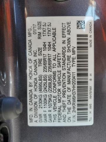 2HKRW6H37HH203411 Honda CR-V LX