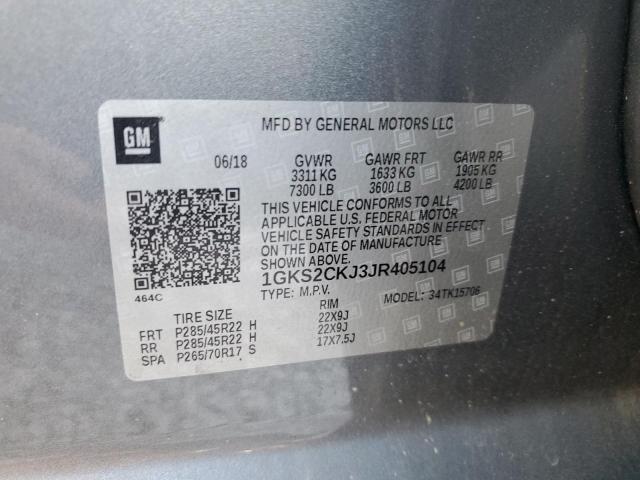 1GKS2CKJ3JR405104 GMC YUKON DENALI