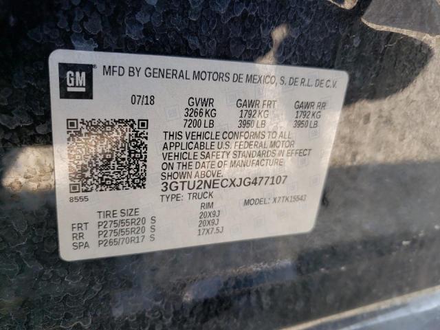 3GTU2NECXJG477107 GMC Sierra K1500 Slt