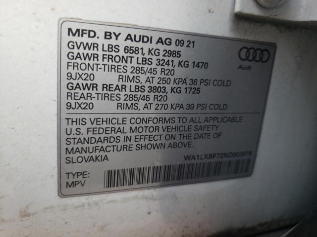 WA1LXBF72ND003078 Audi Q7 Premium Plus