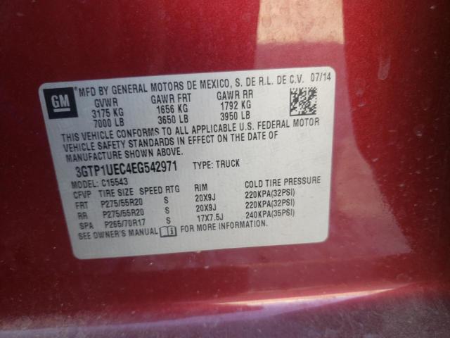 3GTP1UEC4EG542971 GMC Sierra C1500 Sle