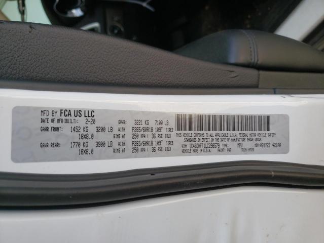 1C4SDHFT1LC296579 Dodge Durango Ssv