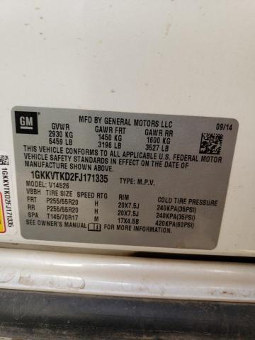 1GKKVTKD2FJ171335 GMC Acadia Denali