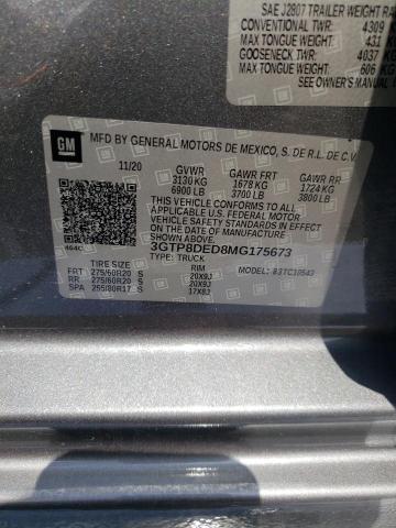 3GTP8DED8MG175673 GMC Sierra C1500 Slt