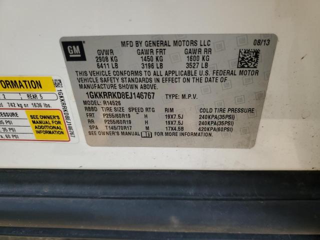1GKKRRKD8EJ146767 GMC Acadia Slt-1