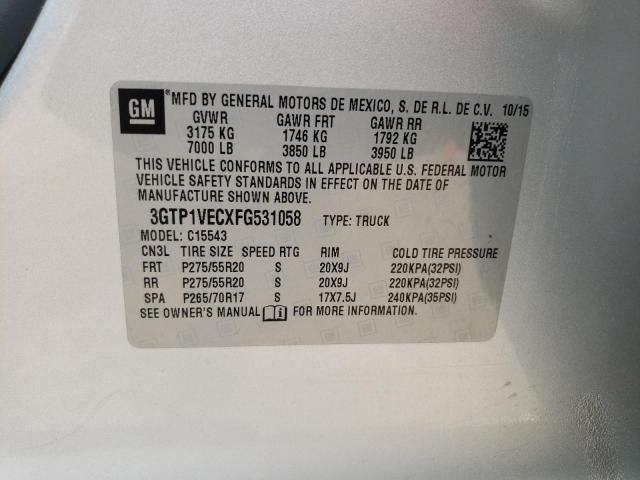 3GTP1VECXFG531058 GMC Sierra C1500 Slt