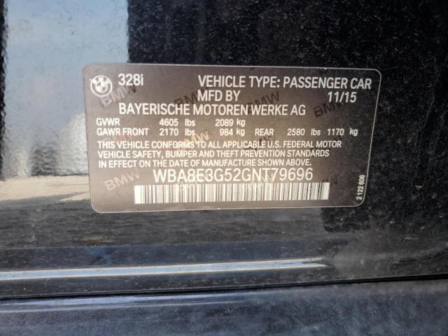 WBA8E3G52GNT79696 BMW 328 Xi Sulev