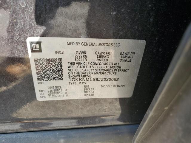 1GKKNMLS8JZ230062 GMC Acadia Slt-1