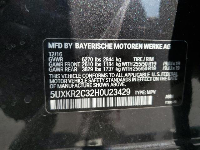 5UXKR2C32H0U23429 BMW X5 Sdrive35i