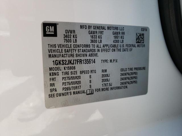 1GKS2JKJ7FR135614 GMC YUKON XL DENALI