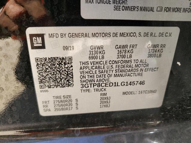 3GTP8CED1LG145746 GMC Sierra C1500 Elevation