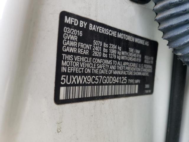 5UXWX9C57G0D94125 BMW X3 Xdrive28i