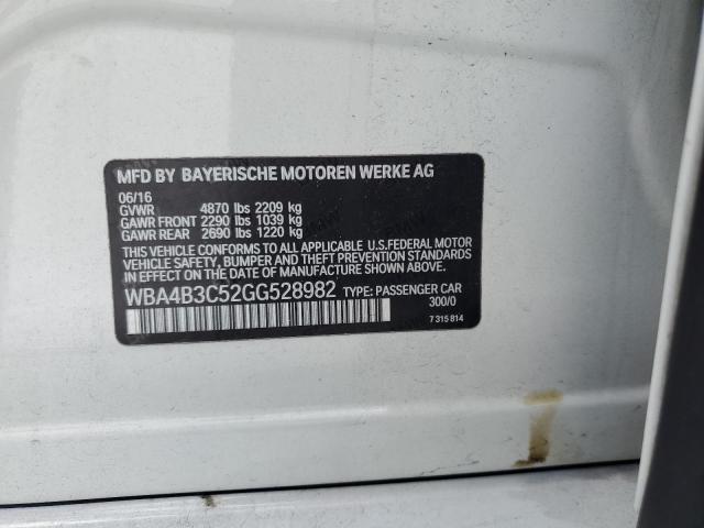 WBA4B3C52GG528982 BMW 435 Xi Gran Coupe