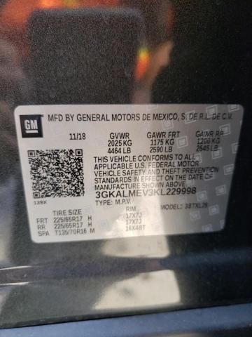 3GKALMEV3KL229998 GMC Terrain Sle