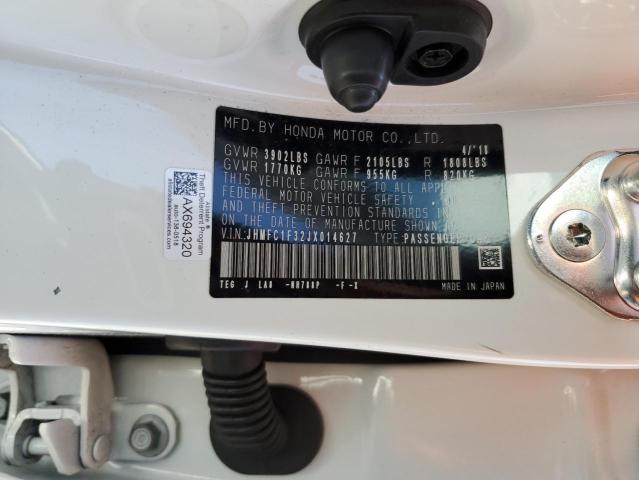 JHMFC1F32JX014627 Honda CIVIC EX