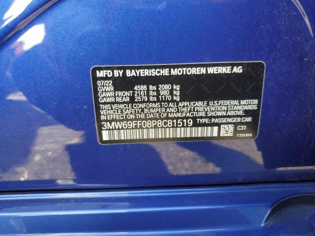 3MW69FF08P8C81519 BMW 330I