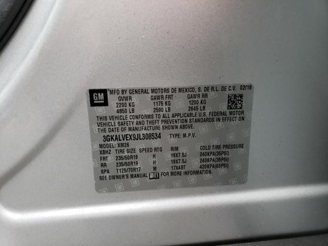 3GKALVEX9JL308534 GMC Terrain Slt