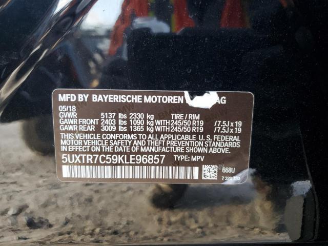 5UXTR7C59KLE96857 BMW X3 Sdrive30i