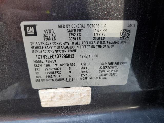 1GTV2LEC1GZ296012 GMC Sierra K1500