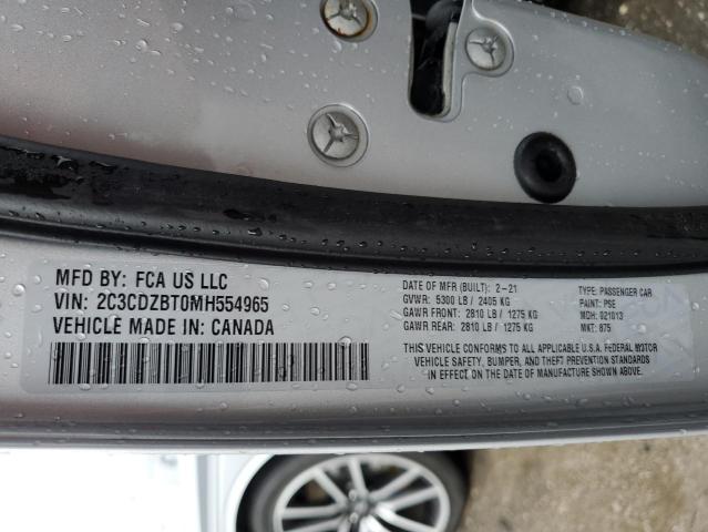 2C3CDZBT0MH554965 Dodge Challenger R/t