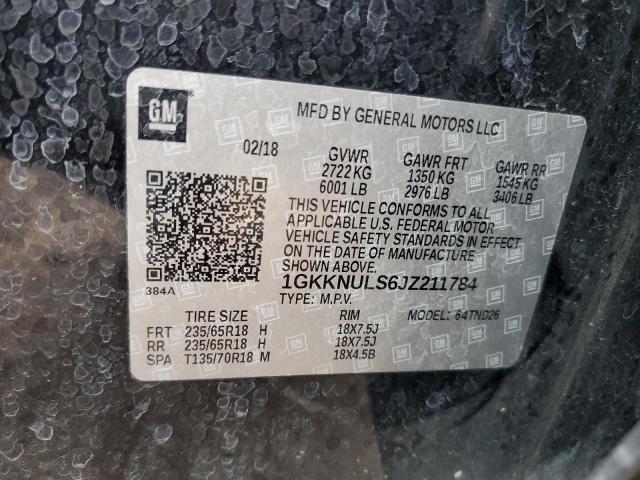 1GKKNULS6JZ211784 GMC Acadia Slt-1